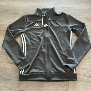 NWT Adidas Womens Dark Gray Aero Ready Tiro 25 Essentials Training Jacket Size S